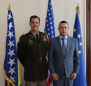Zamjenik ministra odbrane BiH Aleksandra Goganovića, sa Atašeom odbrane Sjedinjenih Američkih Država,  brigadirom Gregory M. HOLMES-om