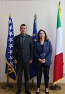 Goganović sa ambasadoricom Italije: BiH i Italija nastavlјaju jačati saradnju u oblasti odbrane i sigurnosti