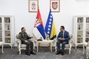 Zamjenik Ministra odbrane BiH Aleksandar Goganović danas je u Beogradu razgovarao sa Načelnikom Generalštaba Vojske Srbije generalom Milanom Mojsilovićem