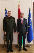 Zamjenik ministra Goganović razgovarao sa vojnim atašeom Bjelorusije: Dijalog i saradnja važni za očuvanje mira i stabilnosti